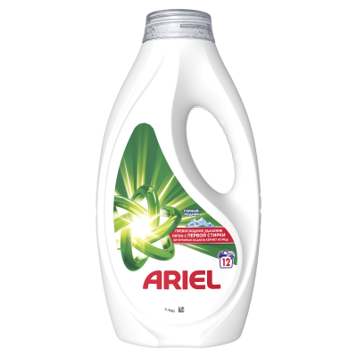 Гель для стирки белья Ariel Горный родник 12 стирок, 780 мл