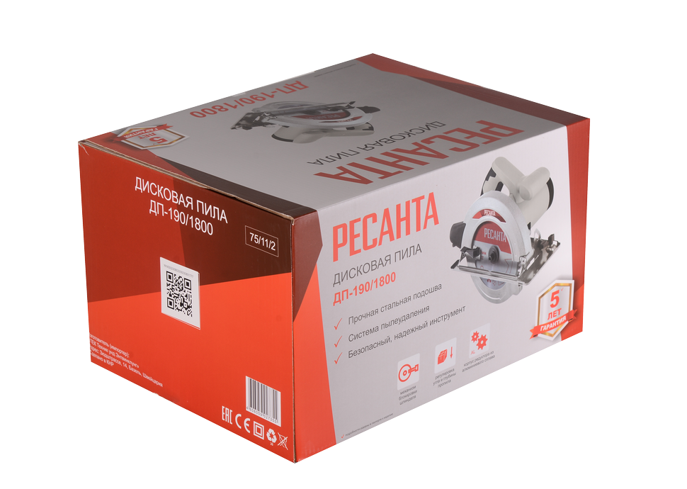 Дисковая пила ДП-190/1800 Ресанта
