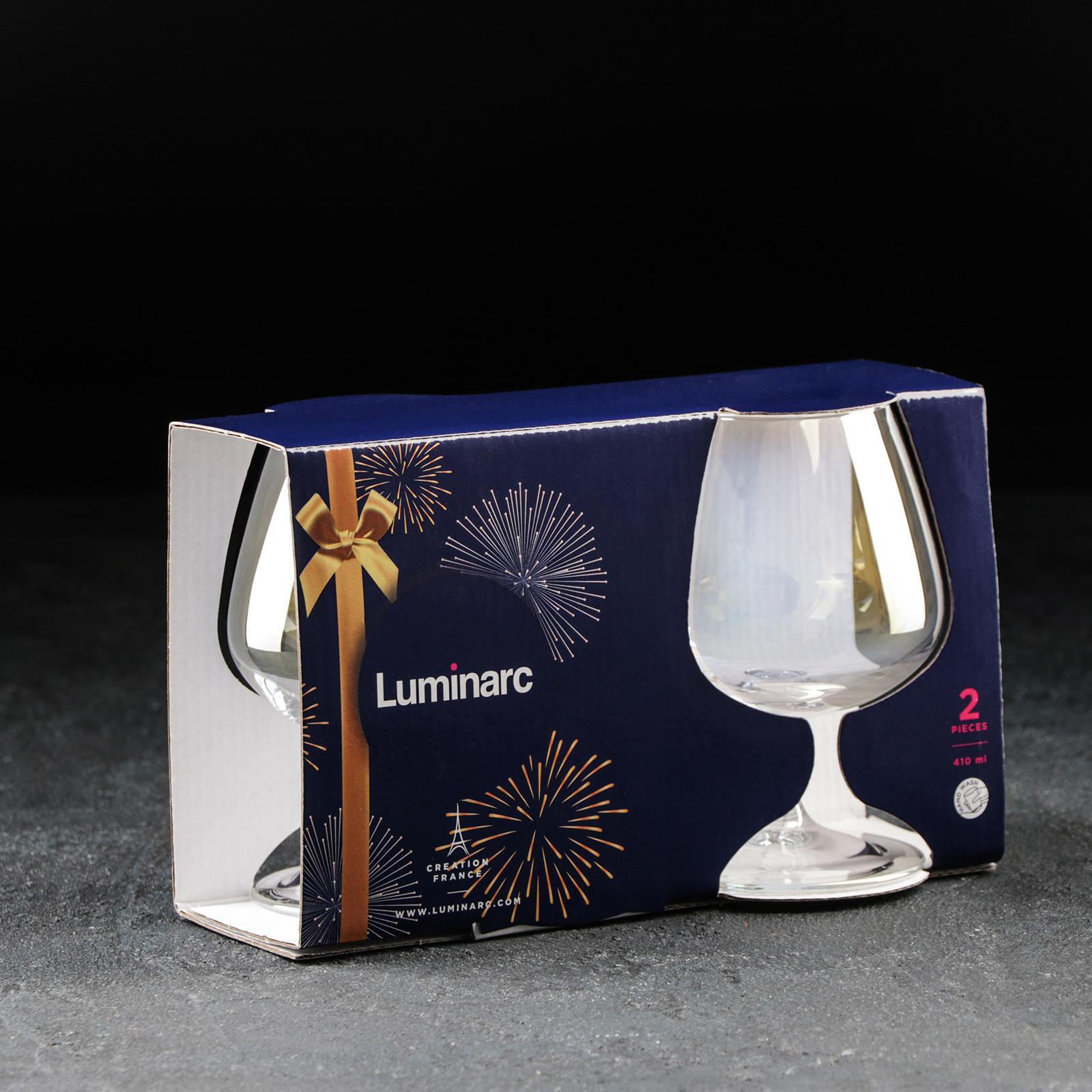 Набор бокалов для коньяка LUMINARC Селест 2 шт 410 мл золот. хамелеон