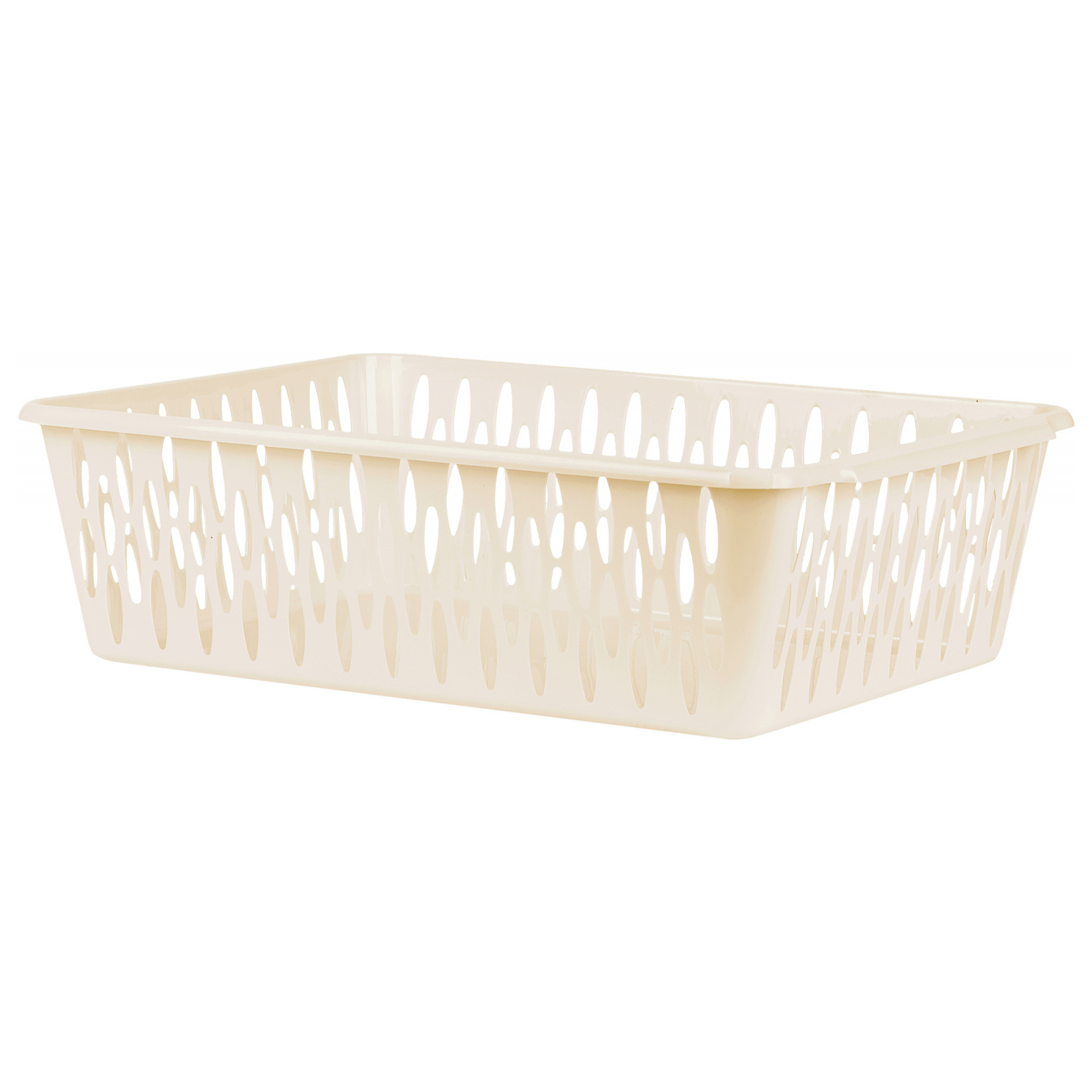 Корзинка Light L, 380х275х120 мм, слоновая кость