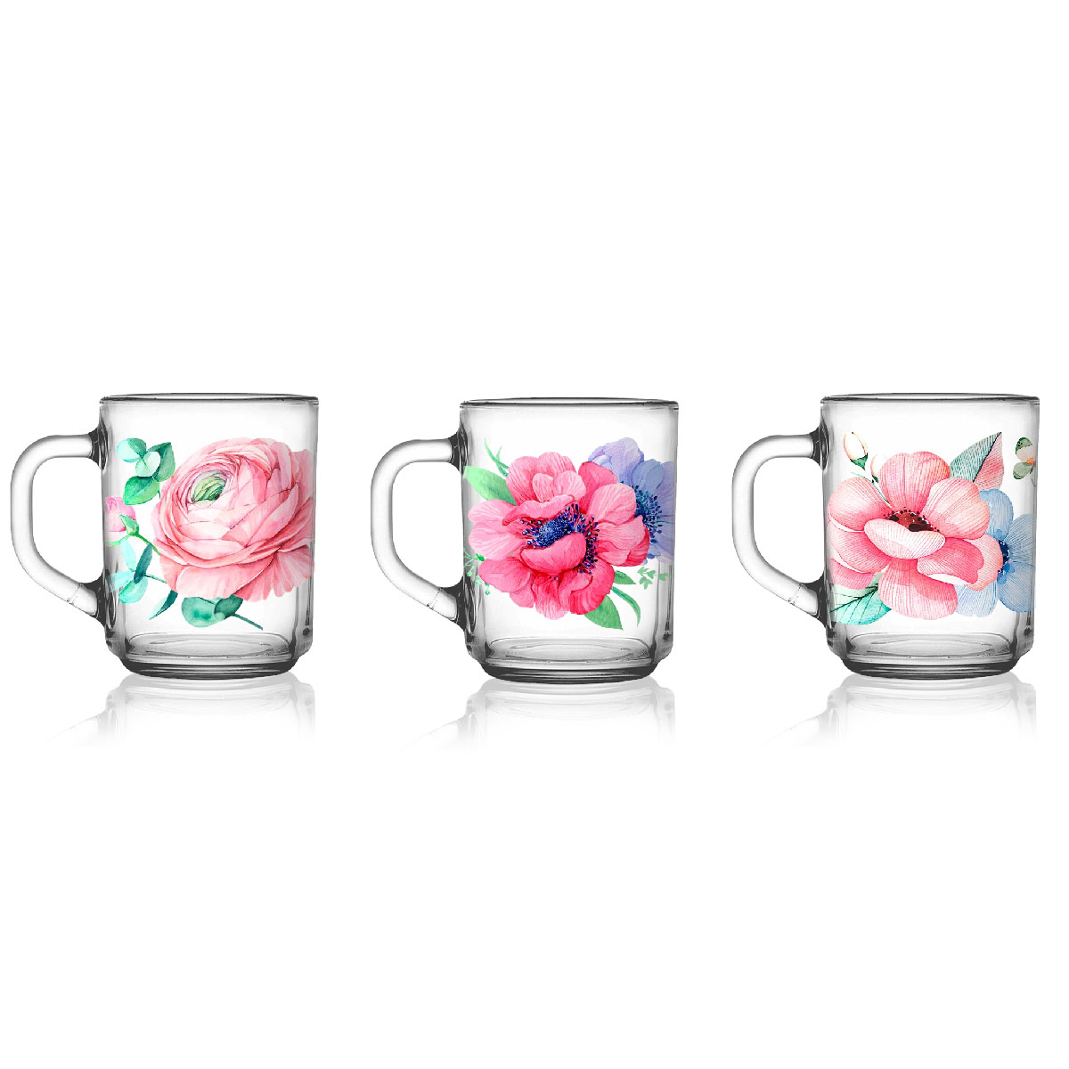 Кружка 200 Green tea Анемоны  20шт