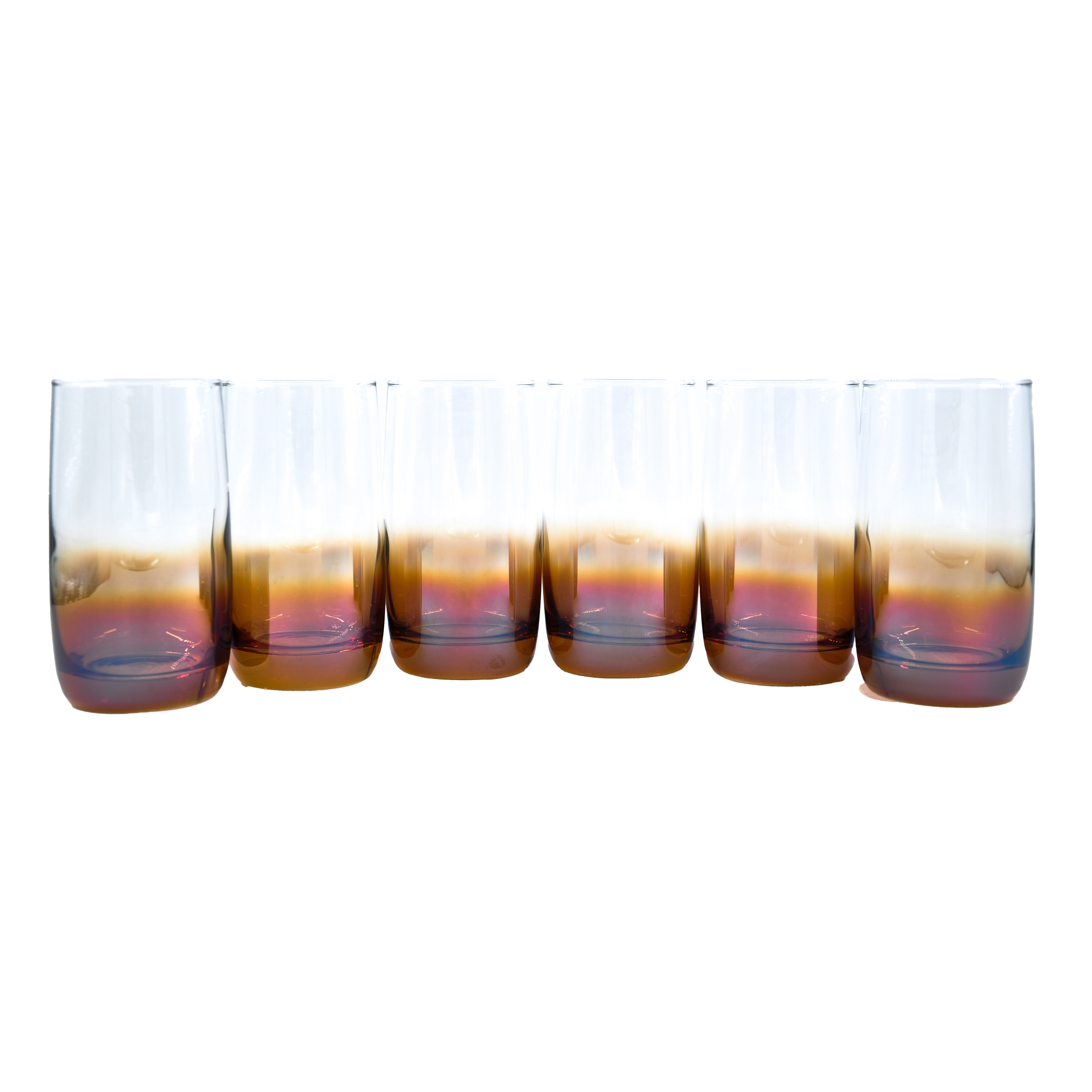 Набор стаканов GLASSTAR Карамельный омбре-3, 330 мл, 6 шт