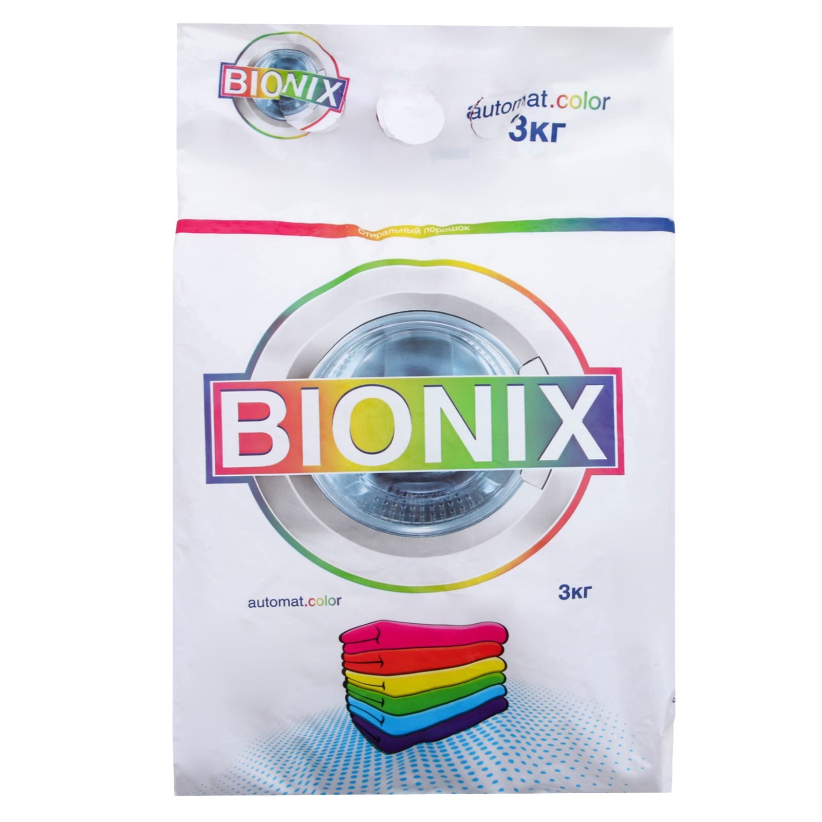 Стиральный порошок Автомат Color 3 кг, п/э "BIONIX"