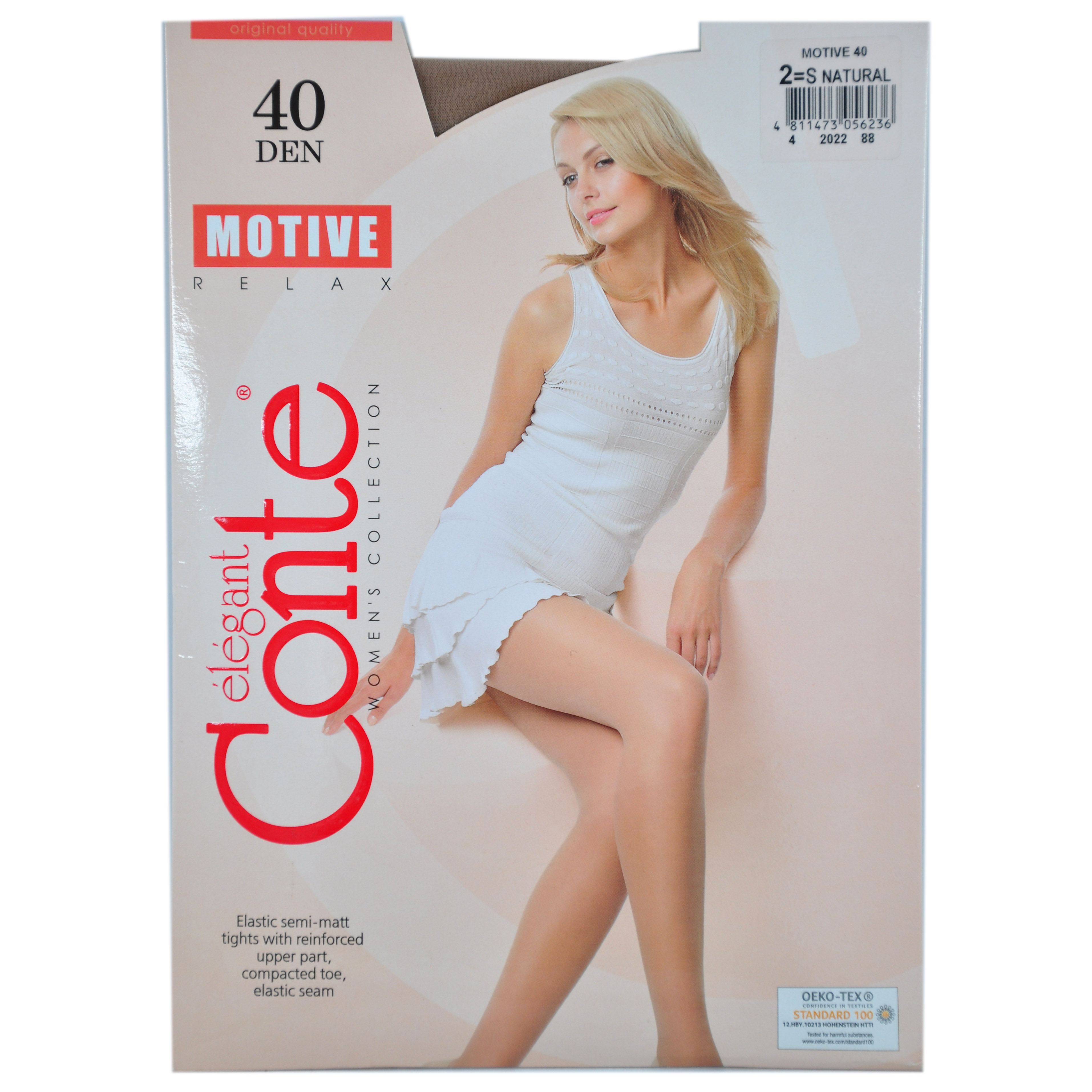 Колготки жен. CE MOTIVE 40, р.2, natural