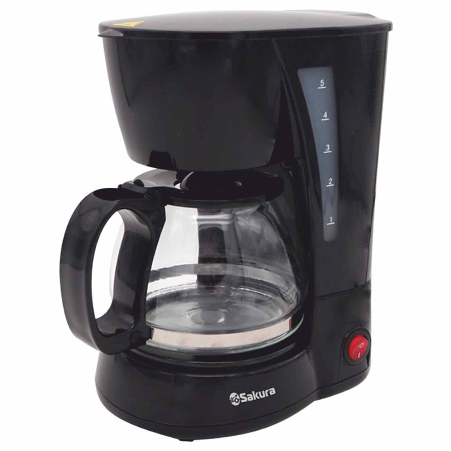 Кофеварка электрическая SA-6107BK 600 мл, капельная