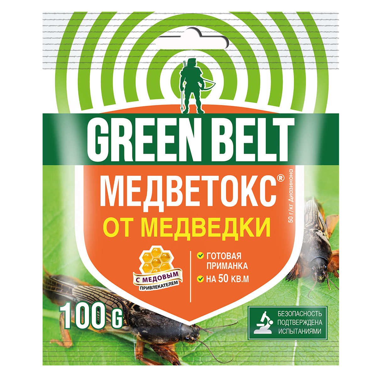 Средство от медведки и садовых муравьев Green Belt Медветокс, 100 г