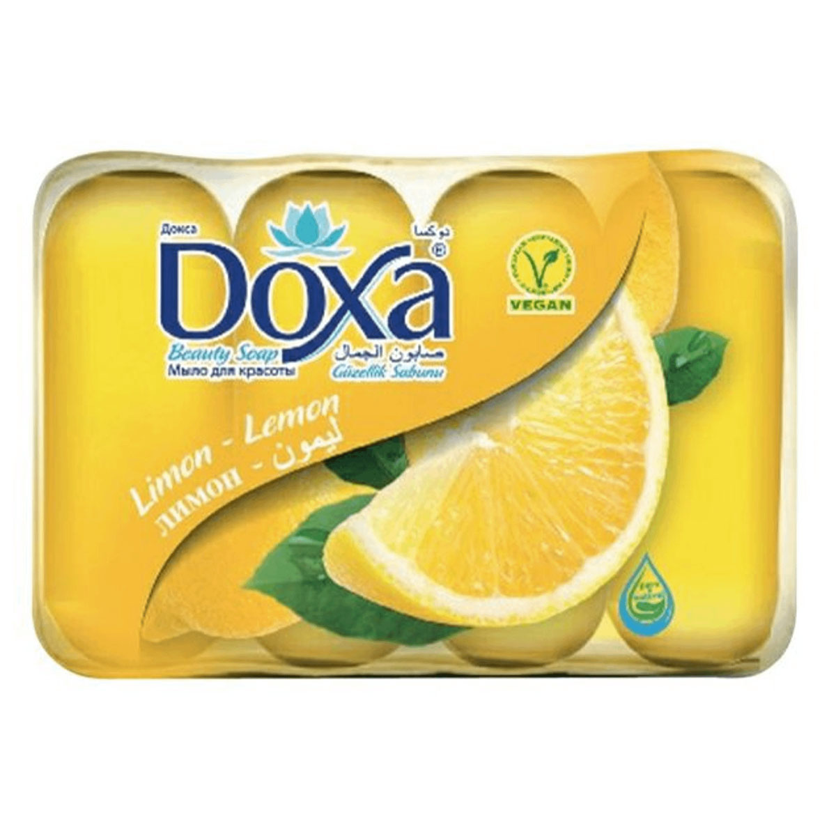 Мыло туалетное  Doxa  Ecopack Лимон 60 г, 4 шт