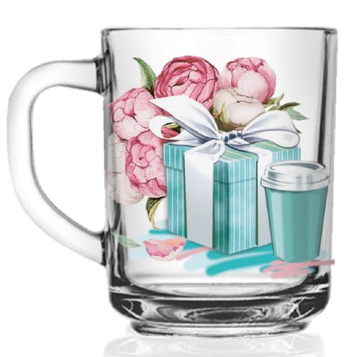 Кружка 200 Green tea  Модные штучки стекло  