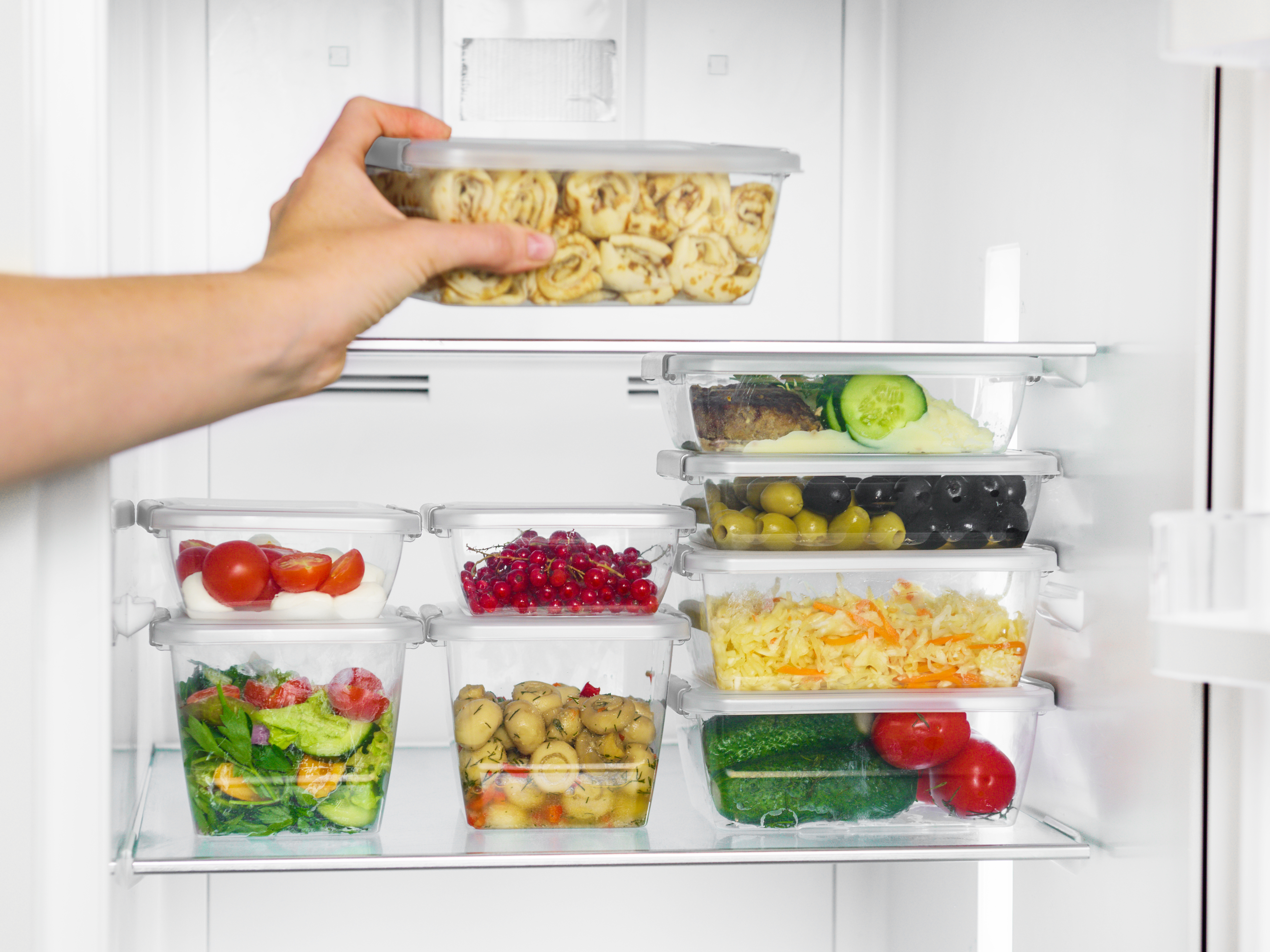 Контейнер для продуктов Plast Team HELSINKI с защёлками 0,7 л прямоугольный натуральный