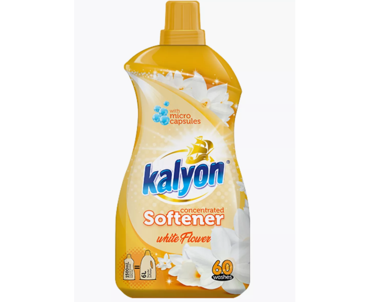 Кондиционер д/белья Кальен 1,5л. Белый Цветок 