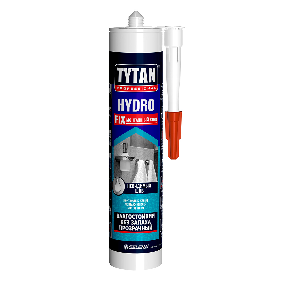 Клей монтажный акрилатный Tytan Professional Hydro Fix 10774, 310 мл, прозрачный