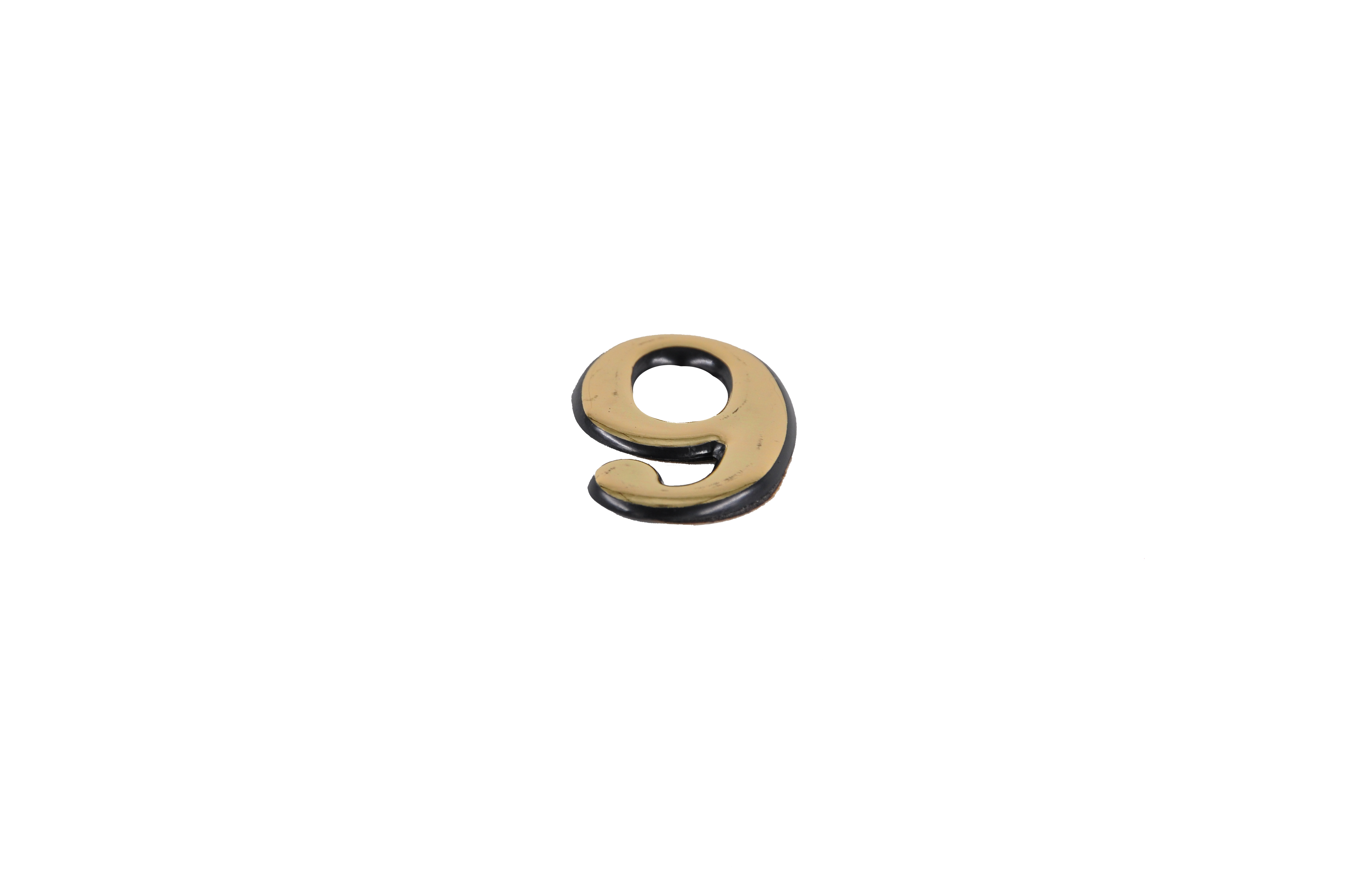 Цифра дверная АЛЛЮР пластик "9" золото 