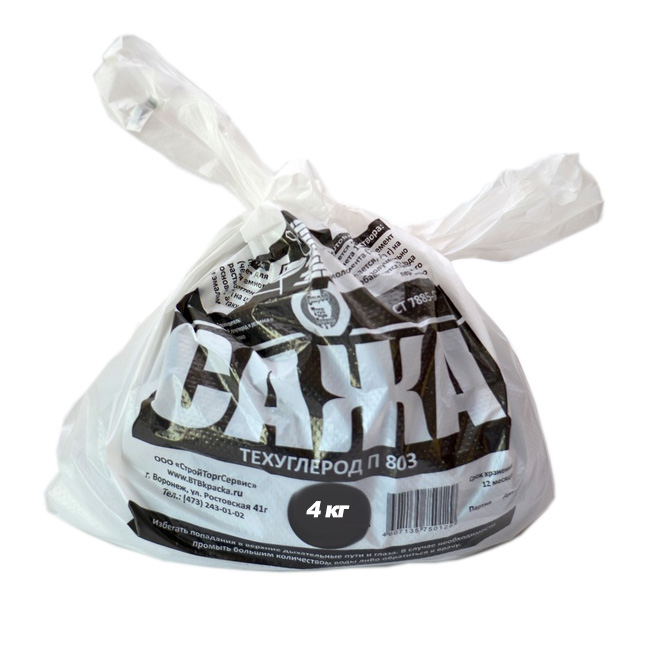Сажа строительная ВТВ, 4 кг, пакет