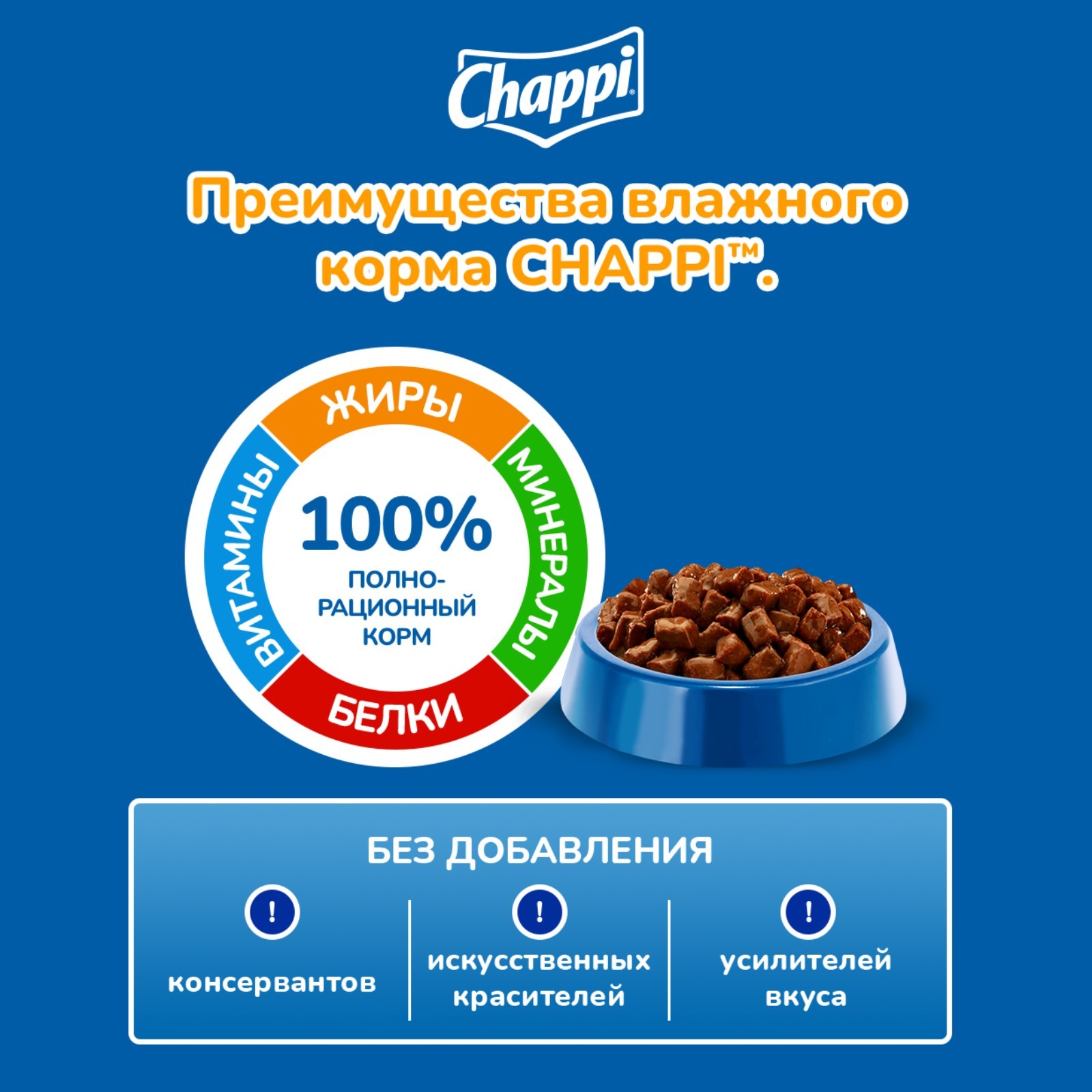 Влажный корм Chappi "Мясное изобилие" для собак, 85 г