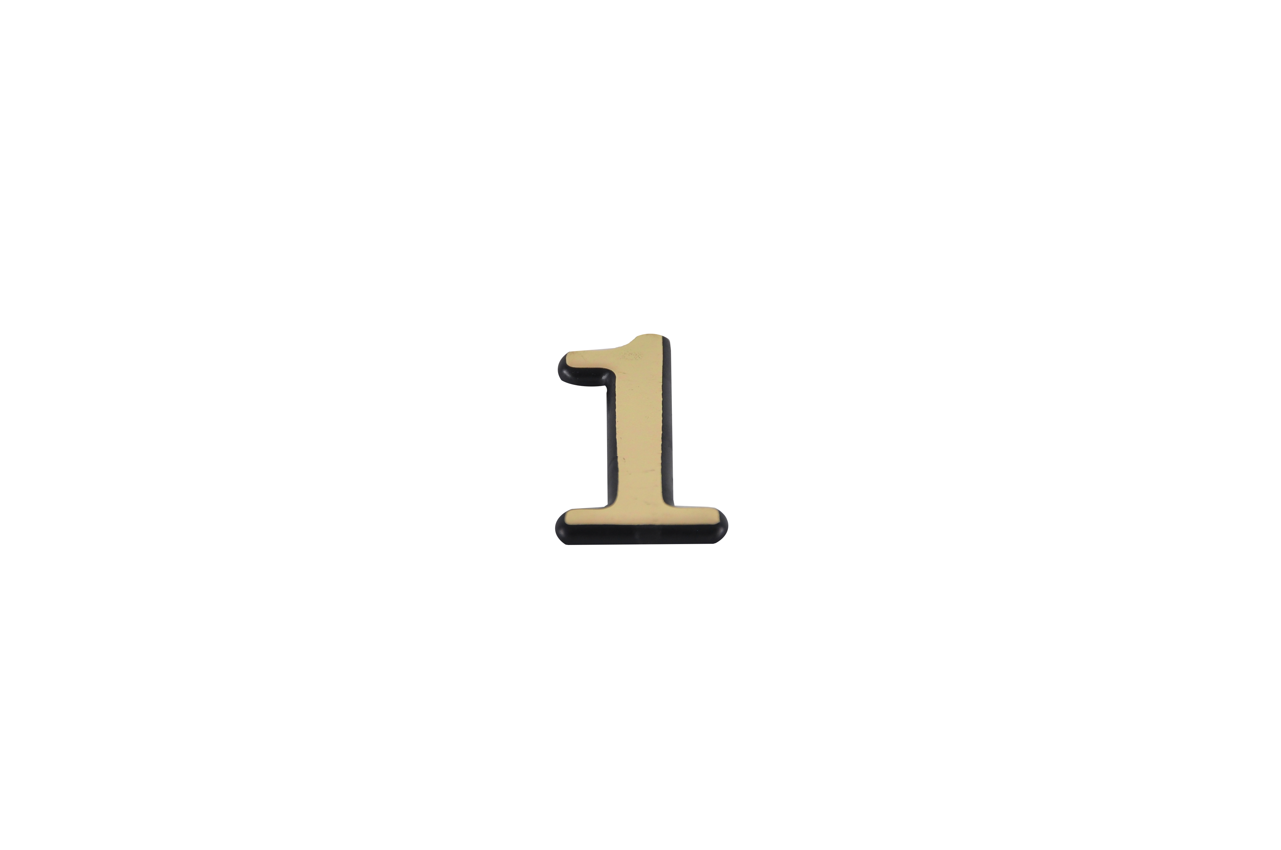 Цифра дверная АЛЛЮР пластик "1" золото 