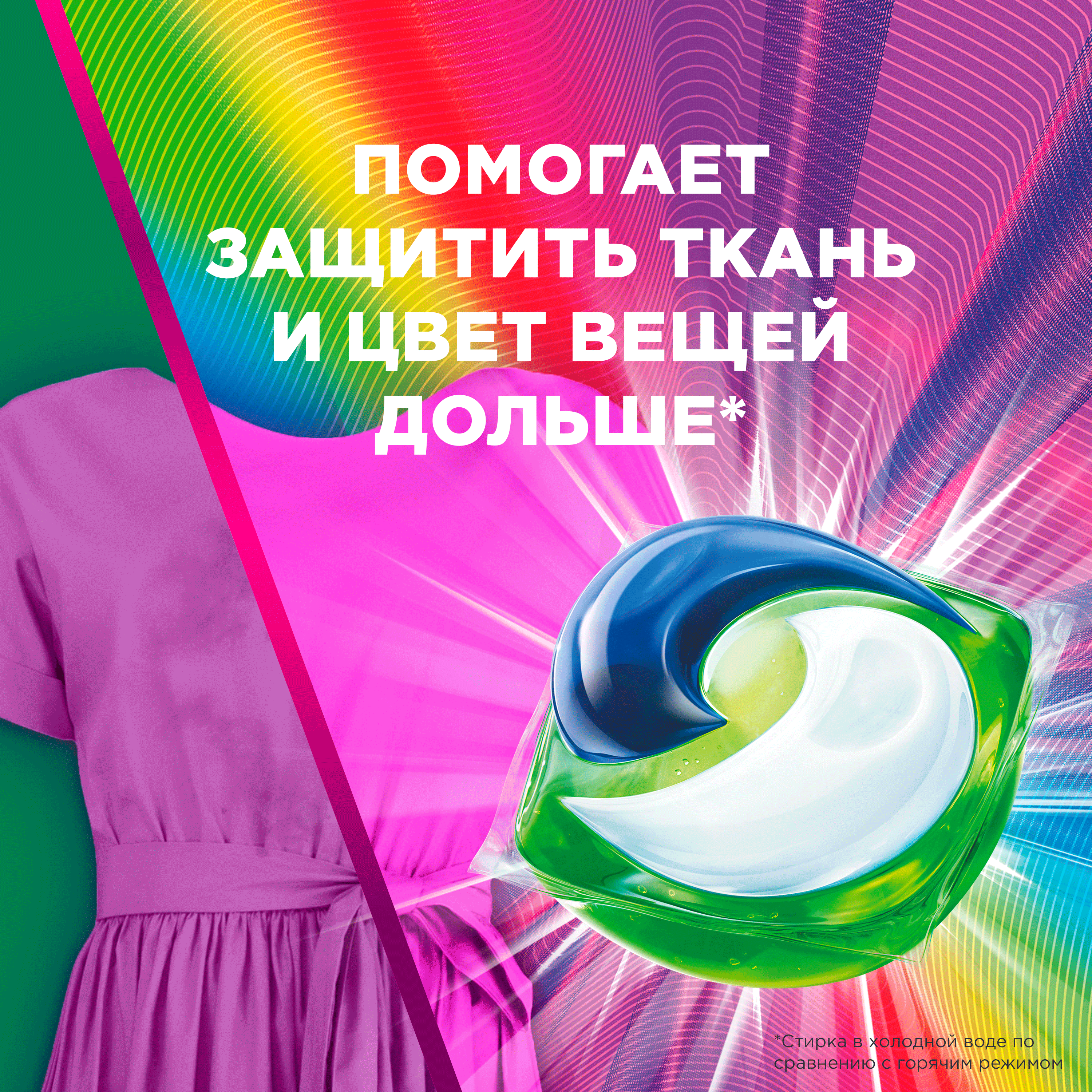 Капсулы для стирки ARIEL Liquid Capsules Color 12х19.5г