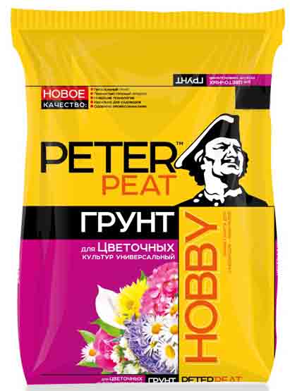 Грунт универсальный PETER PEAT "HOBBY" Х-02-50, 50 л, для цветочных культур