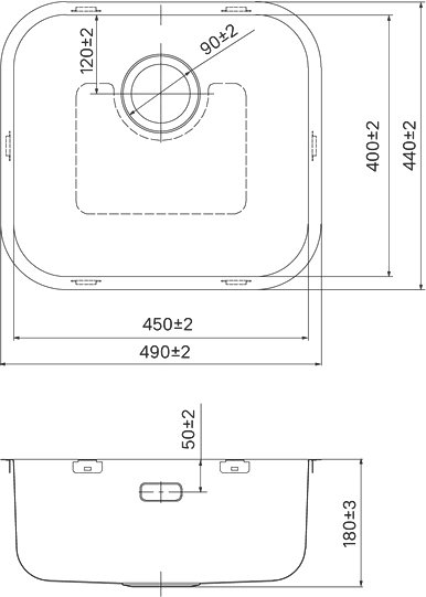 Мойка кухонная IDDIS Mate MAT49S0i77