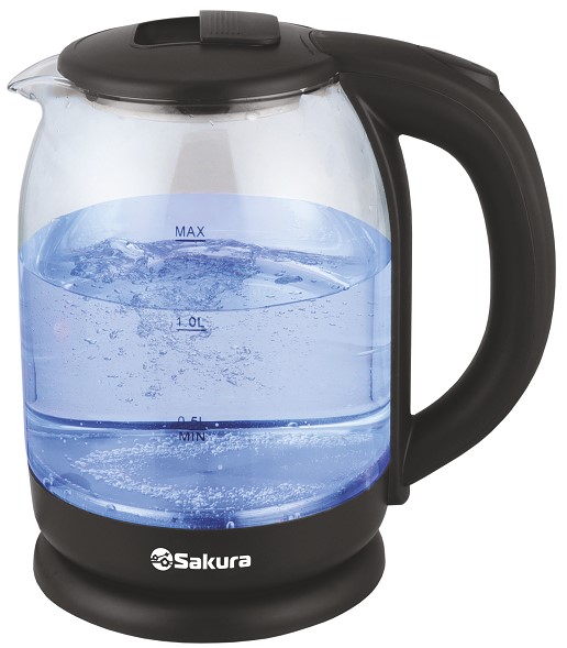 Чайник электрический SAKURA Super PROMO, 1,8 л, чёрный
