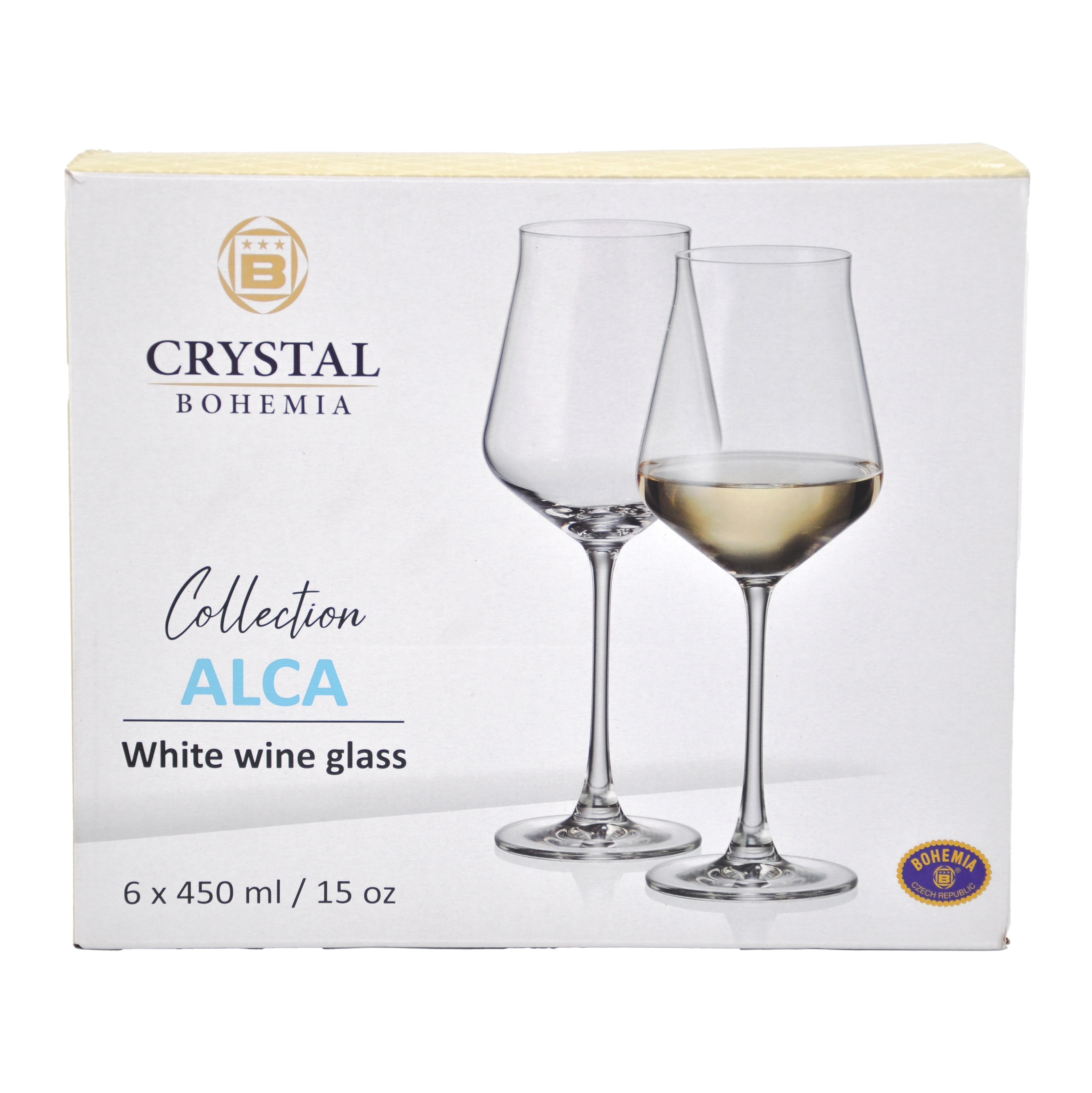 Набор бокалов CRYSTALITE BOHEMIA Alca 450 мл, 6 шт