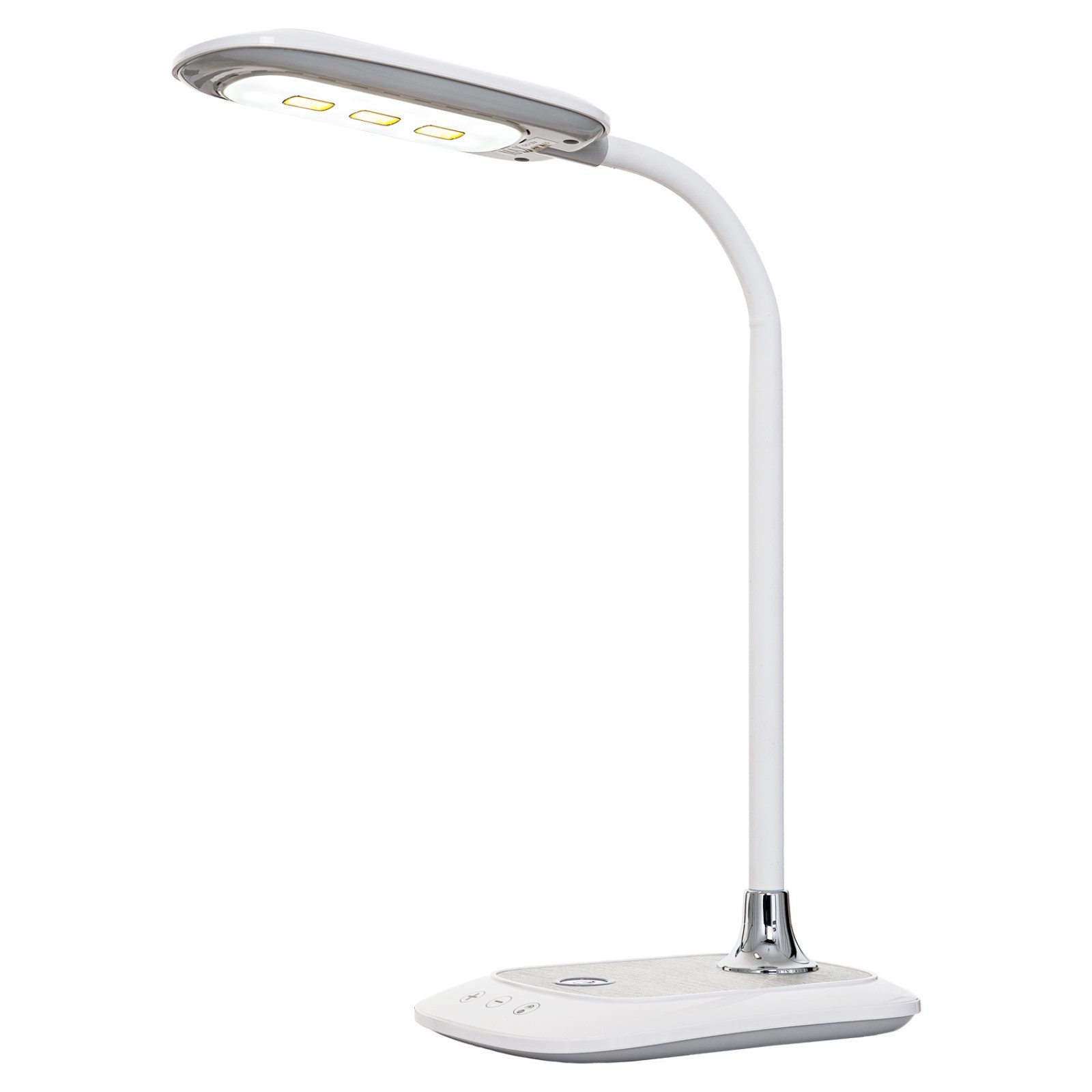 Лампа настольная светодиодная BL1328 SILVER Gerhort h35 см 