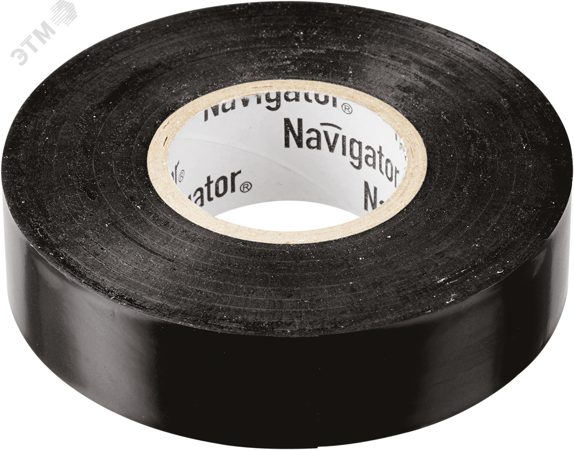 Изолента ПВХ черная 15мм 20м Navigator 71103