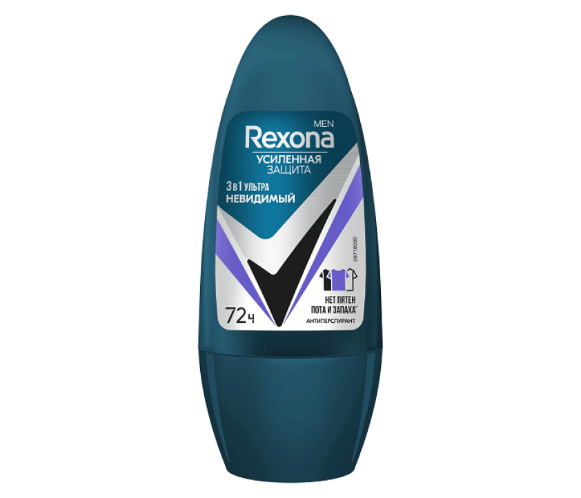 REXONA (РЕКСОНА) дез.ролик муж.50мл.Ультраневидимый 