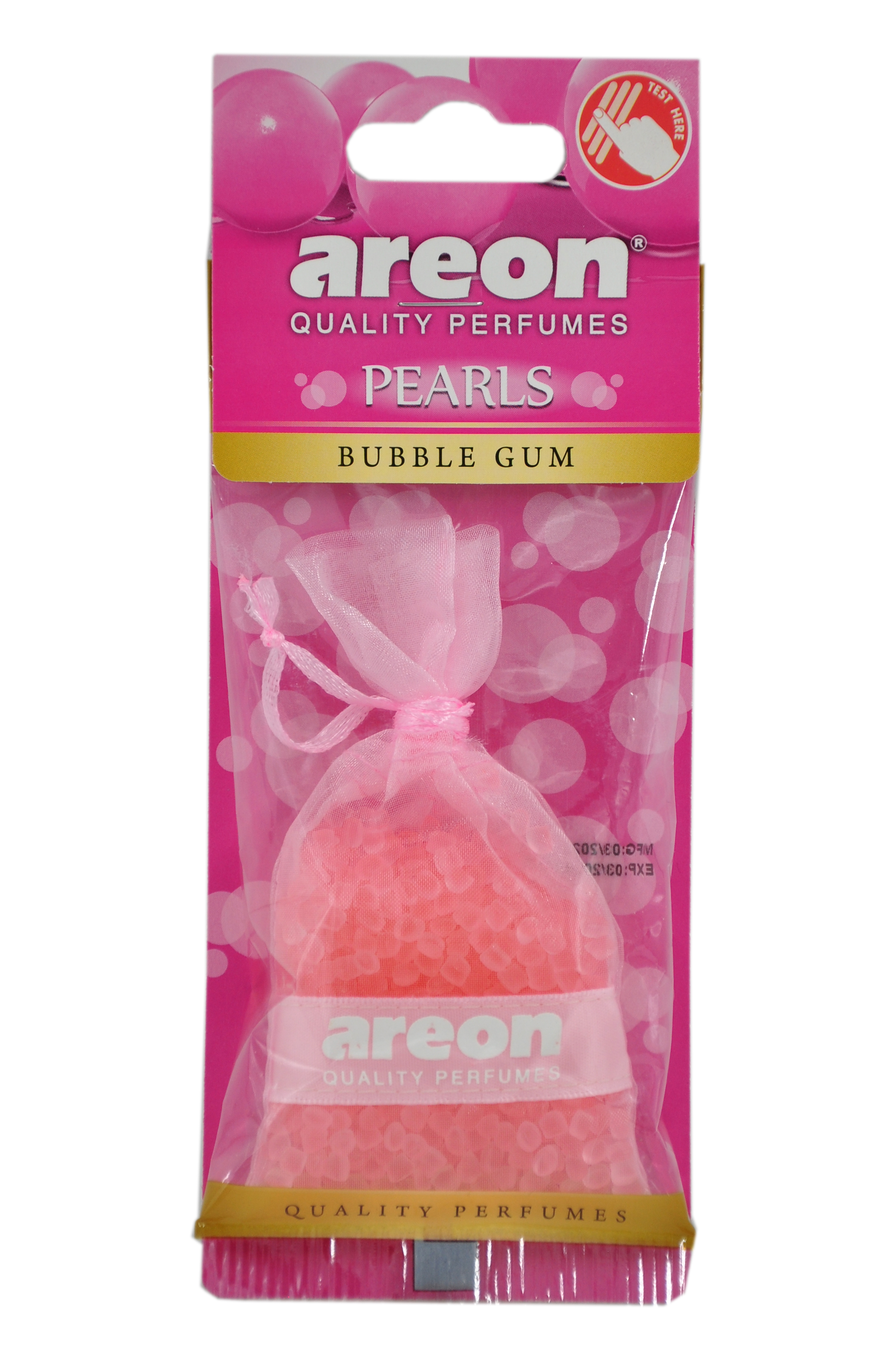 Ароматизатор подвесной (AREON) PEARLS Бабл Гам, мешочек