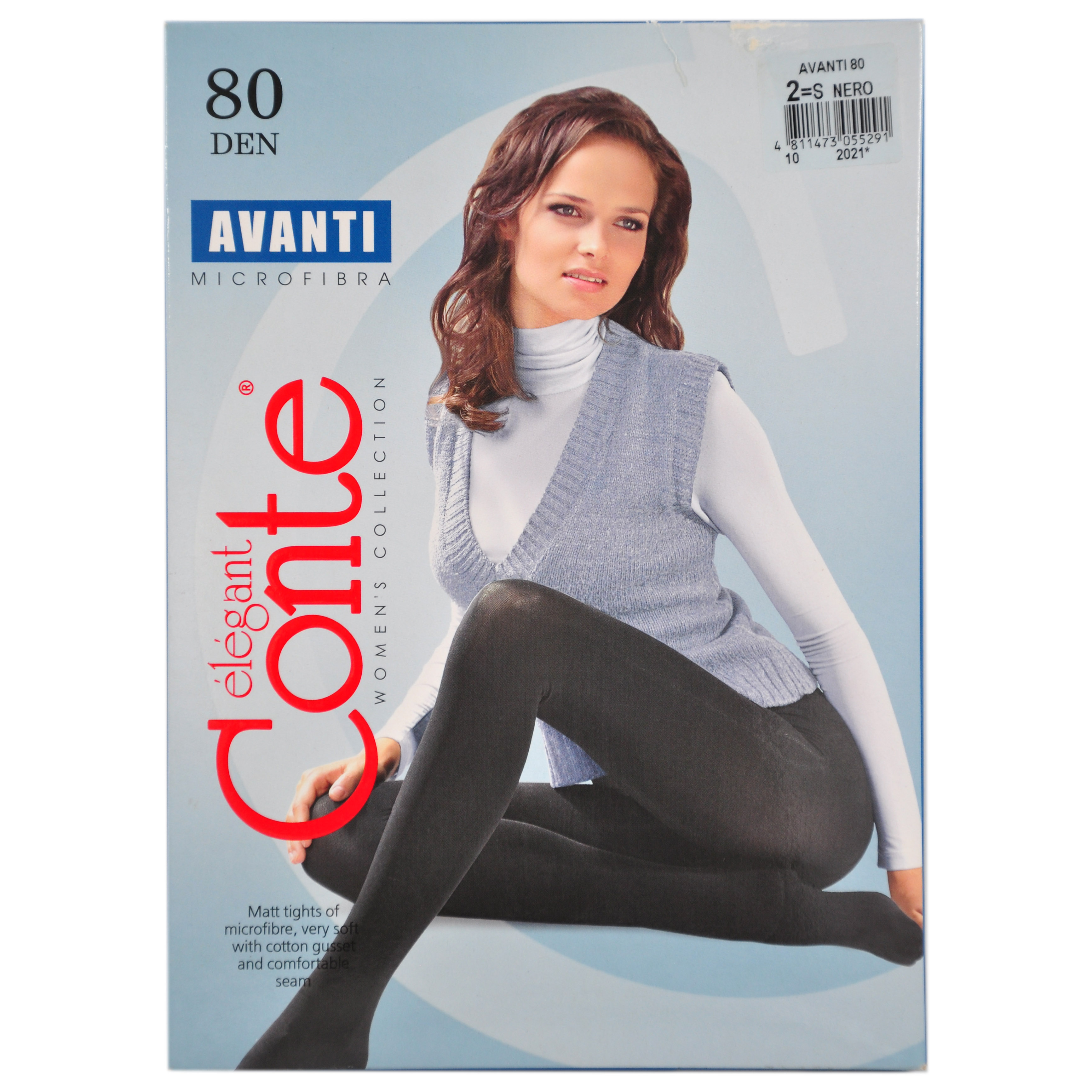 Колготки женские CE AVANTI 80, размер 2, цвет чёрный (nero)