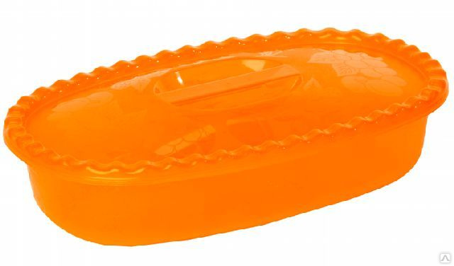 Миска п/м IDEA  2,7л., прямоугольная, с крышкой, в ассортименте  