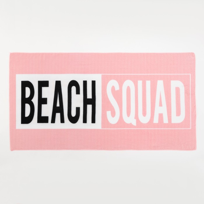 Полотенце пляжное Этель "Beach squad" 70*140 см,100%п/э,250гр/м2