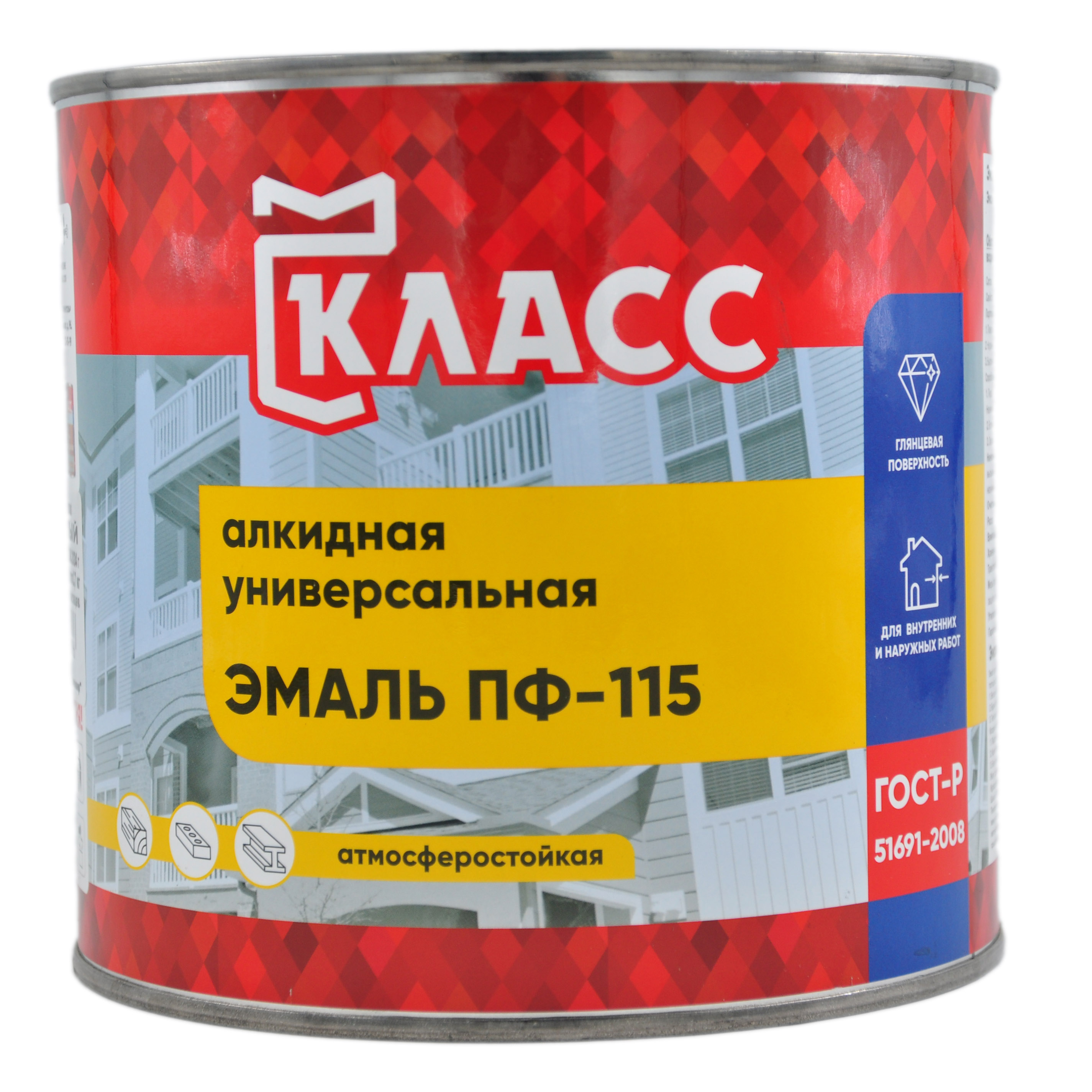Эмаль ПФ-115 белая 2,7 кг Класс 24