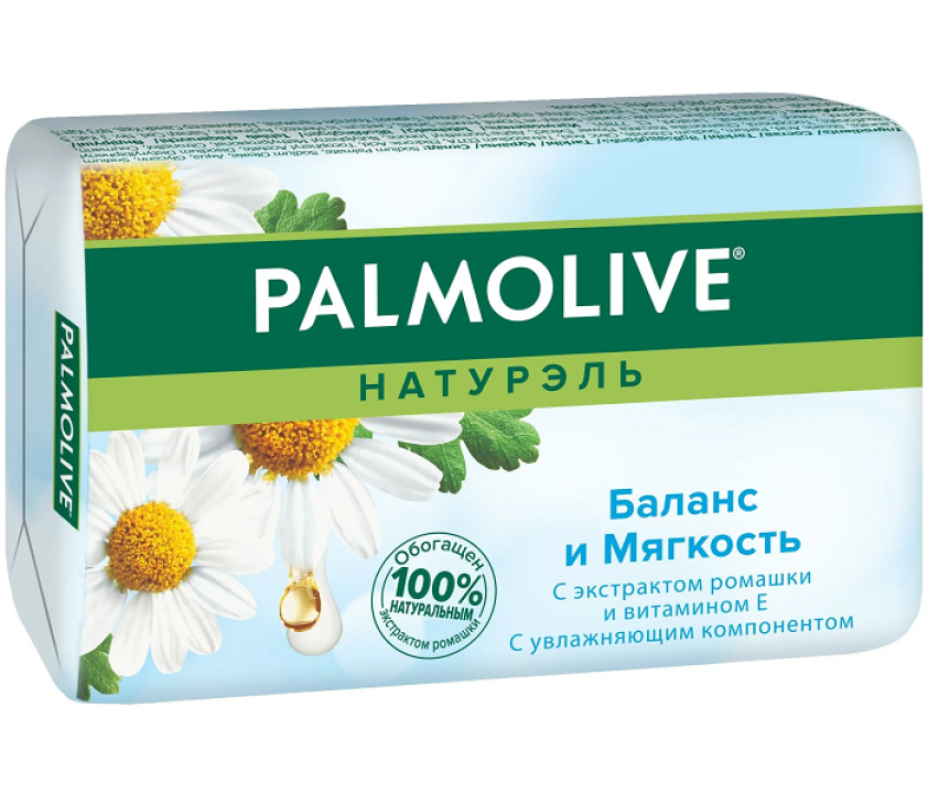 Palmolive Мыло Баланс и Мягкость (ромашка/витамин Е),  90 г