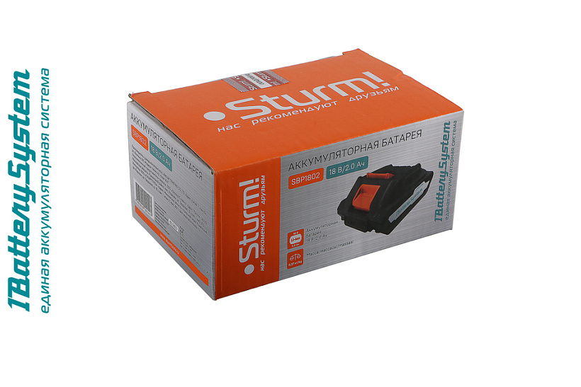 Аккумулятор Sturm! 18V 2.0Ah Li-Ion SBP1802