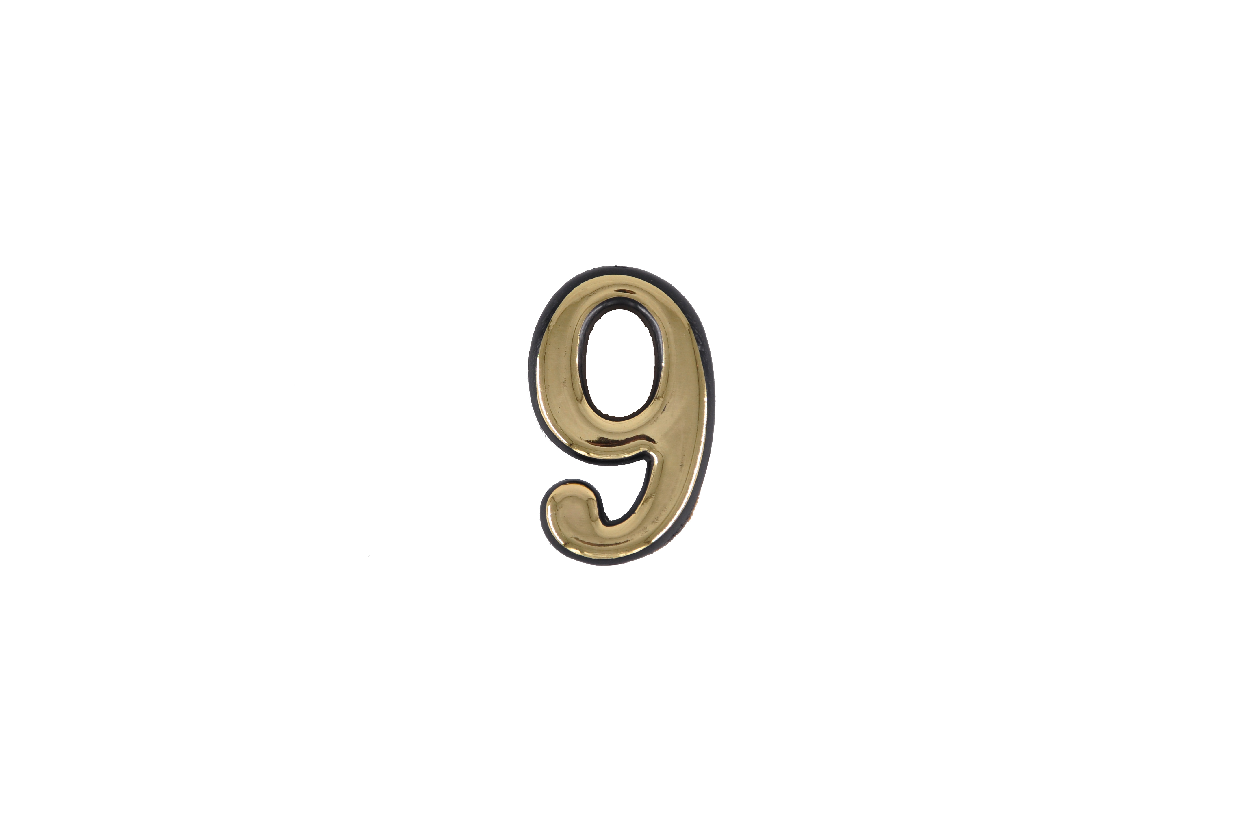 Цифра дверная АЛЛЮР пластик "9" золото 