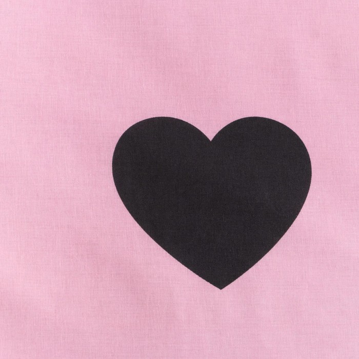 КПБ "Этель" 1.5 сп Pink heart, поплин 125 г/м2