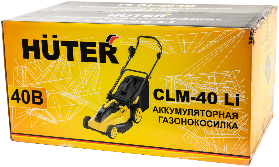 Газонокосилка аккумуляторная CLM-40 Li (с АКБ 4 А/ч и З.У.) Huter