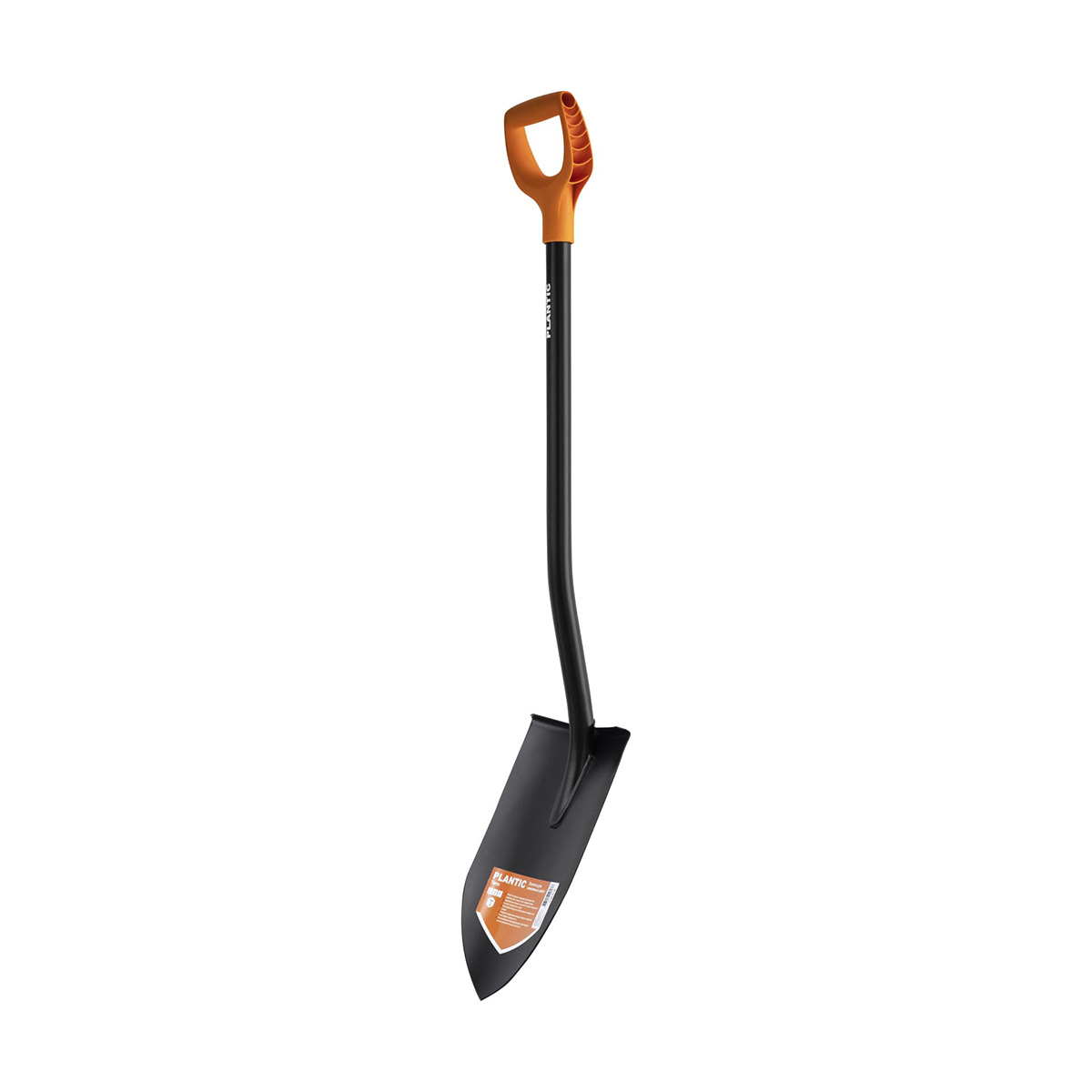 Лопата штыковая Plantic by Fiskars Terra, с черенком и ручкой, 1120 мм