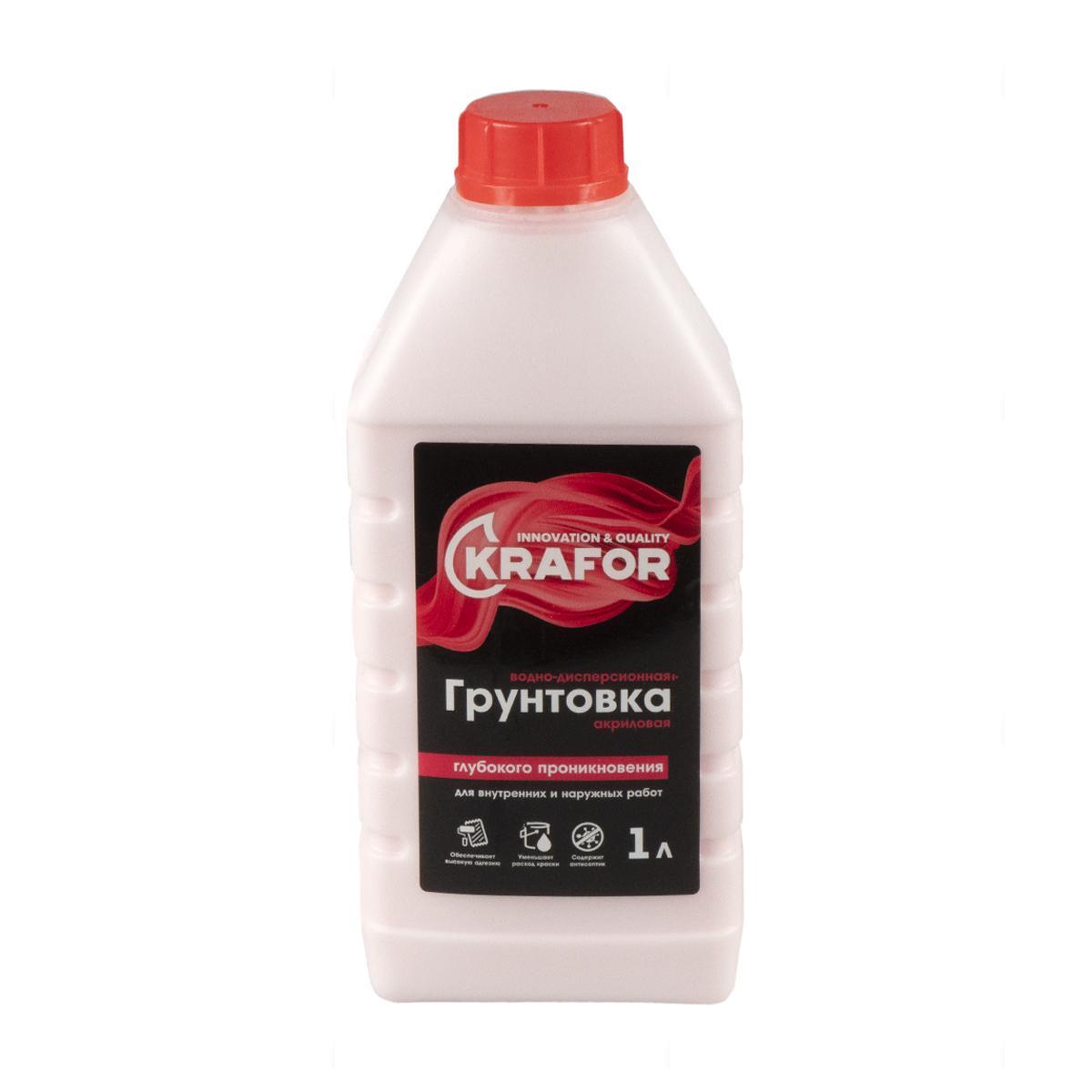 Грунтовка глубокого проникновения Krafor, 1 л