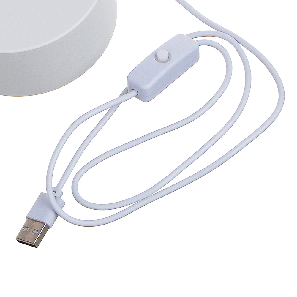 Светильник с LED подсветкой "Колесо", USB, один режим свечения, 17x15см, акрил, пластик ABS