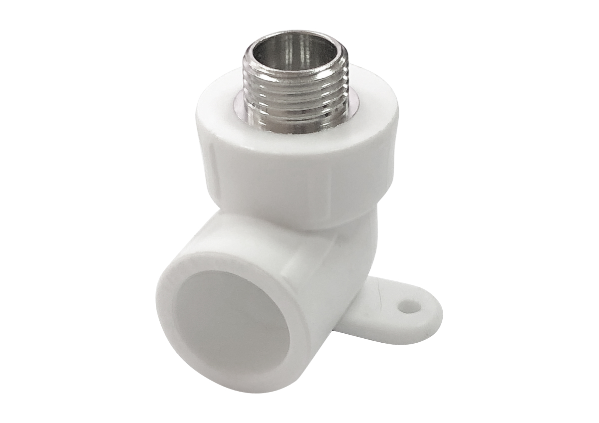 PRO Угол с наружной резьбой (простое крепление) 25х1/2", Valfex, БЕЛЫЙ
