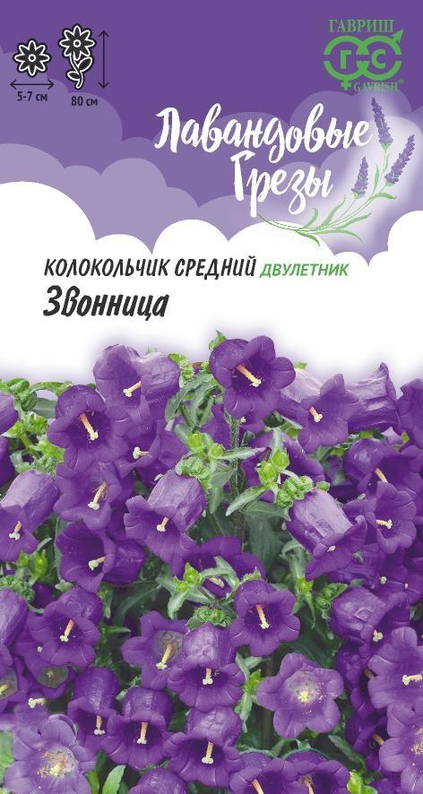 Семена Колокольчик Звонница (средний)* 0,05 г, серия Лавандовые грезы Н21