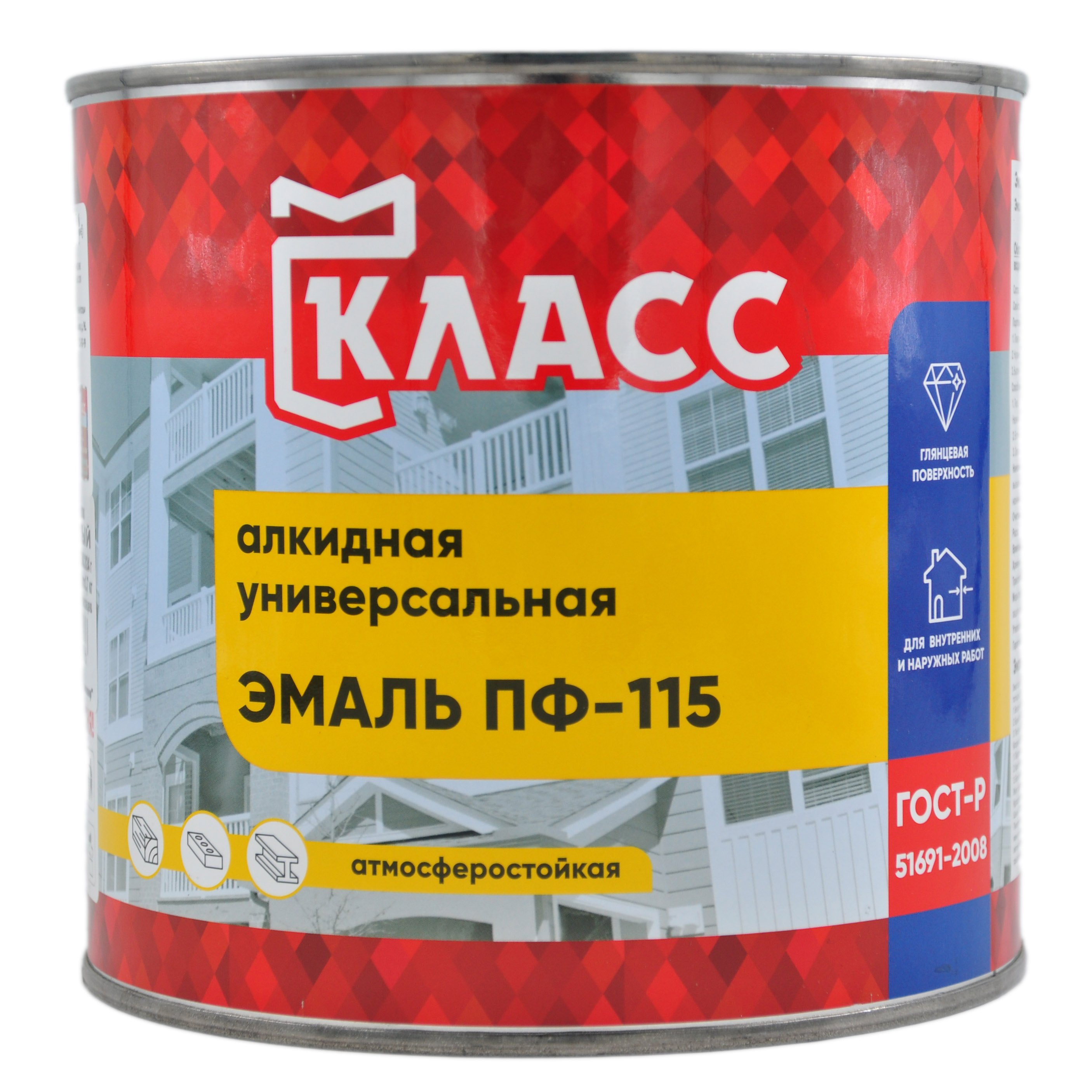 Эмаль ПФ-115 зеленый (1,9 кг) Класс 24