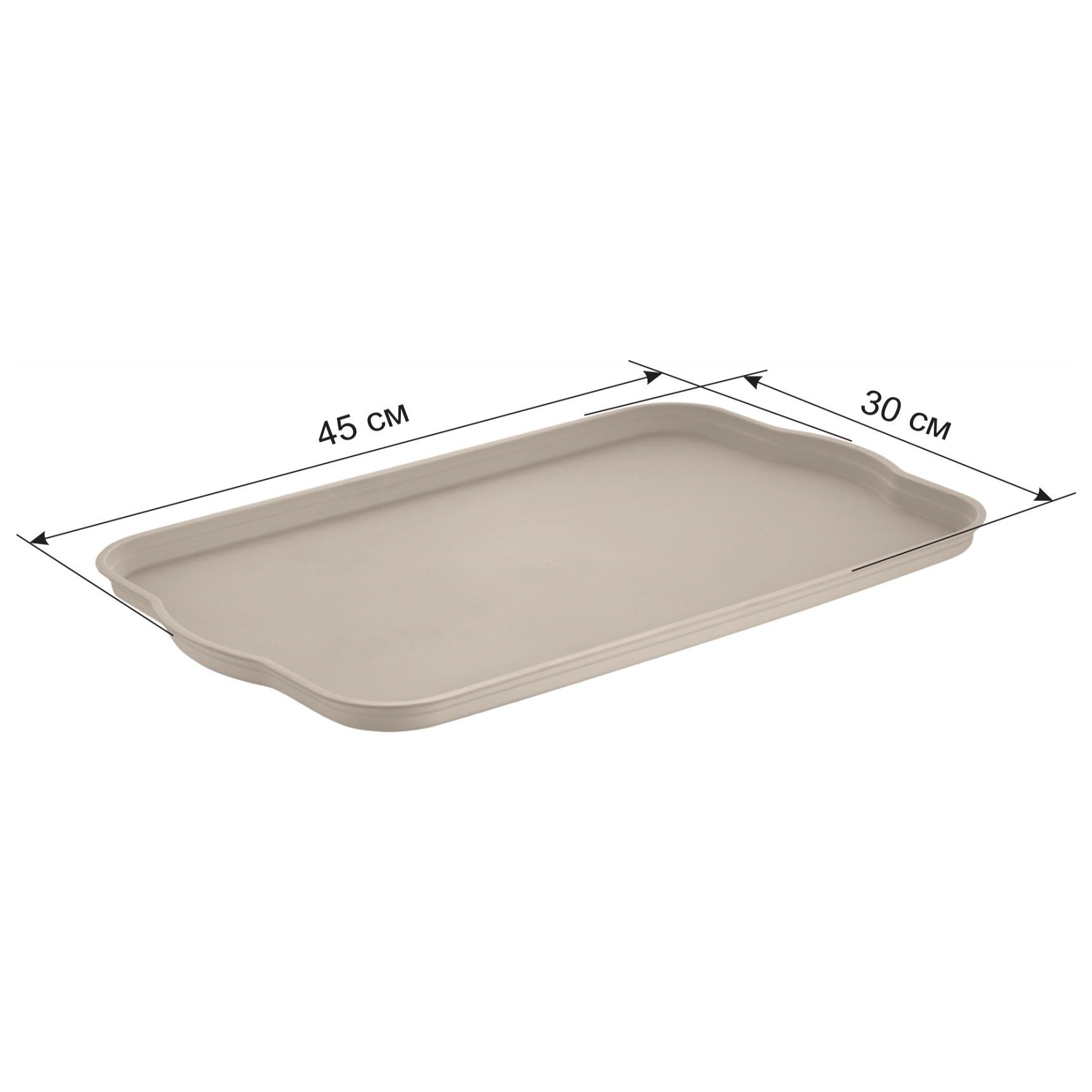 Поднос Sugar&Spice Honey 45x30x2 см, латте