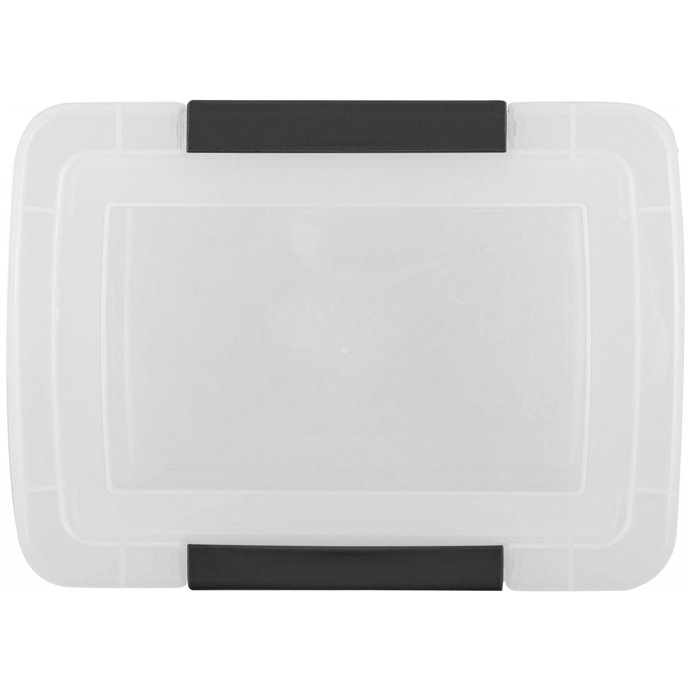 Ящик для хранения Keeplex Vision, с защелками, 0.85 л, 16.8х12.5х7.1 см, прозрачный кристалл