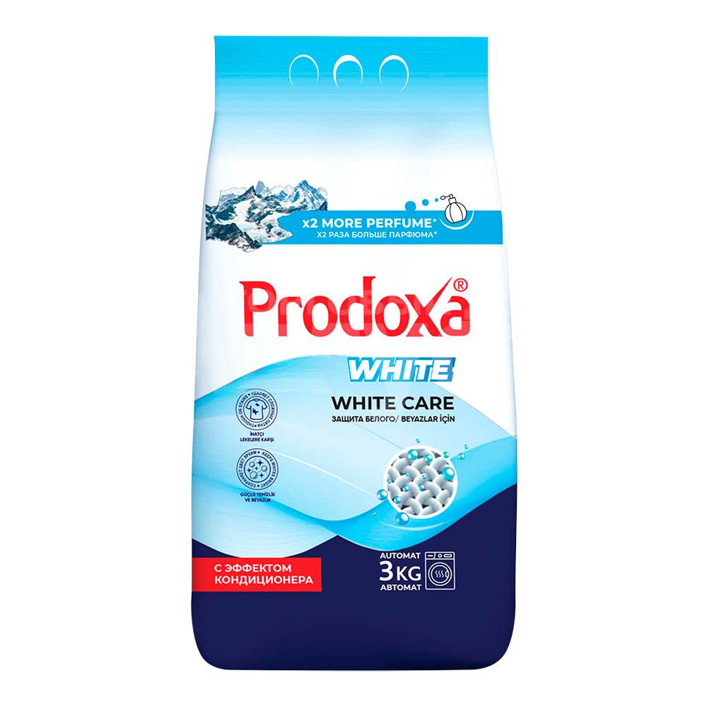 Стиральный порошок PRODOXA для белого белья, 3 кг