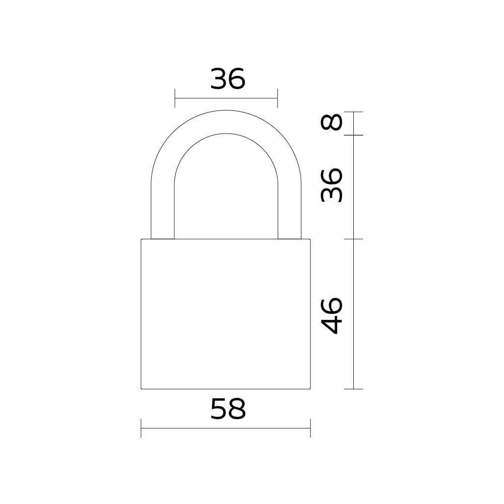Замок навесной PL-UNI-0360 3key англ. /блистер  (FUARO)