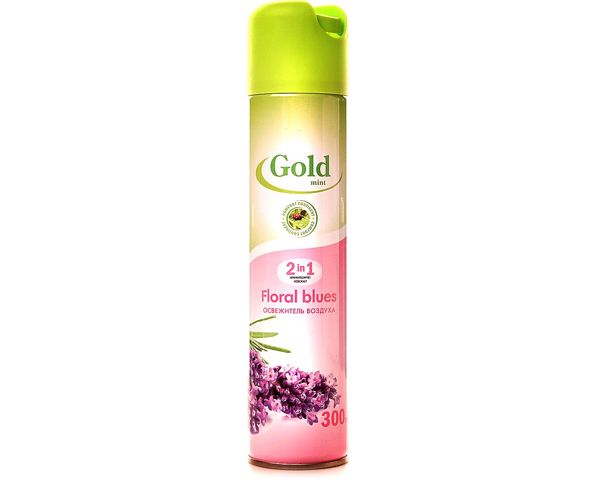 Освежитель воздуха Gold Wind 300мл Цветочный блюз *3/12