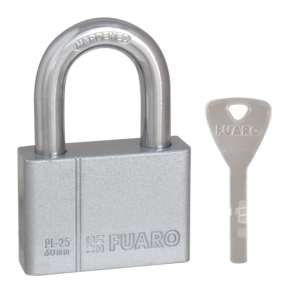 Замок навесной PL-PROTEC-2560 4 fin key фин. /блистер (FUARO)