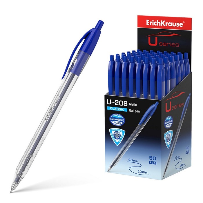 Авторучка ErichKrause® U-208 Original Matik 1.0, Ultra Glide Technologi, цвет чернил синий